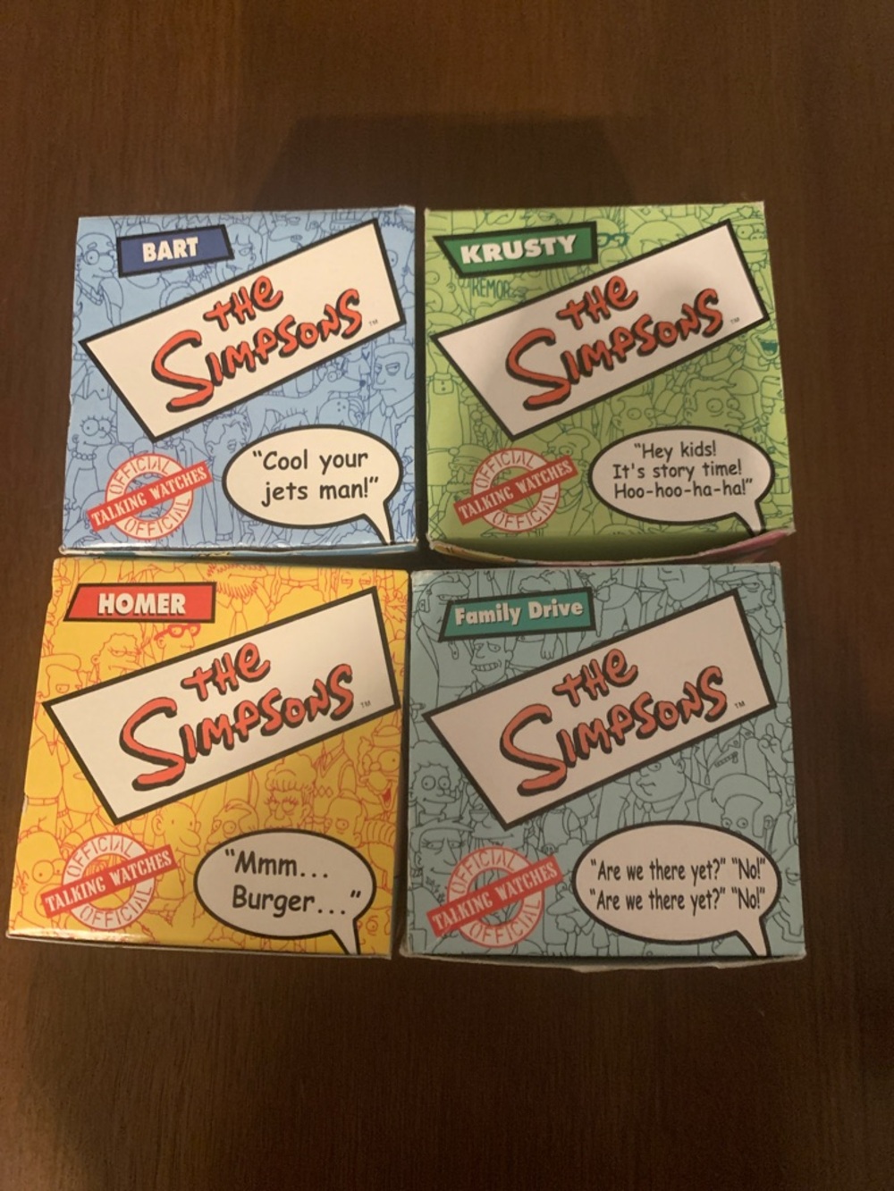 Vintage Burger King Simpsons Talking Watches